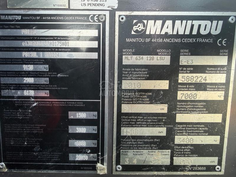 Manitou MLT 634 120 lsu