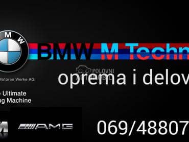 Oprema i delovi za BMW Serija 1, Serija 3, Serija 5 ... od 1998. do 2021. god.