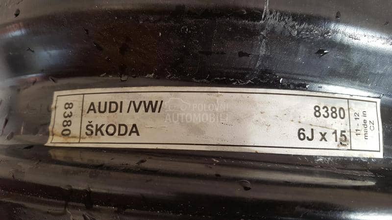 Čelične felne Pasat,Golf5,Skoda 15" 5 x 112