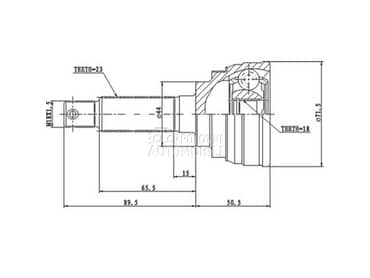 Homokineticki zglob za Suzuki Maruti od 1986. do 1993. god.
