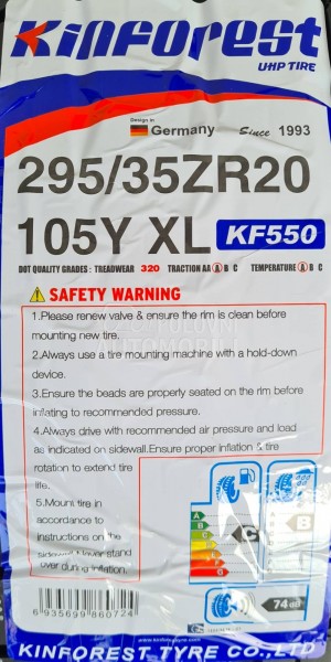 Kinforest 295/35 R20 Letnja