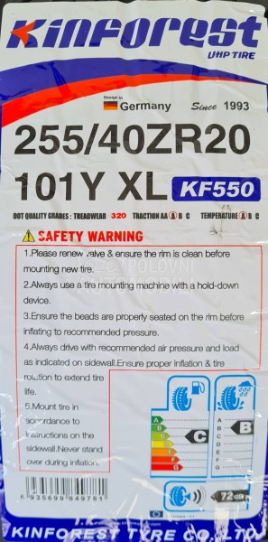 Kinforest 295/35 R20 Letnja