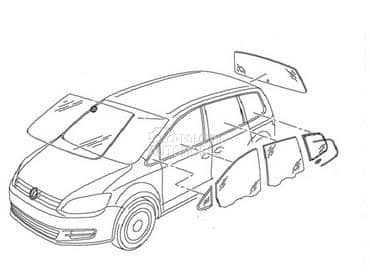 Stakla za Seat Alhambra od 2010. do 2017. god.