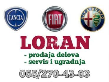 PRODAJA DELOVA I AUTO SERVIS za Fiat 500, Bravo, Croma ... od 1997. do 2023. god.
