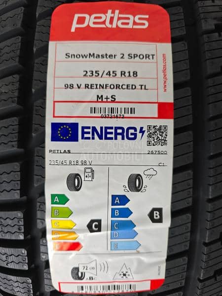 Petlas 235/45 R18 Zimska