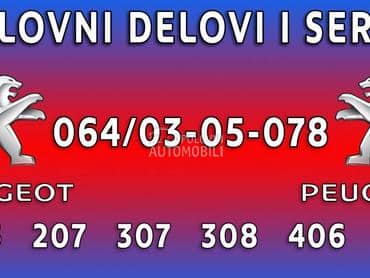 Farovi za Peugeot 206, 207, 307 ... od 2001. do 2010. god.