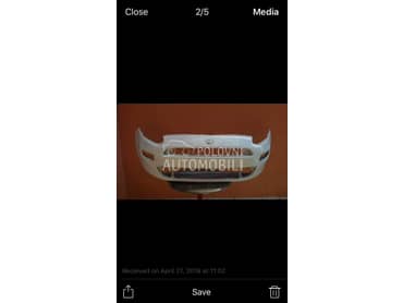 Branik za Fiat Grande Punto od 2005. do 2014. god.