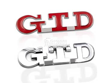 Samolepljiv metalni znak GTD za Volkswagen Ostalo