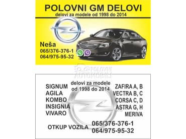 delovi za Opel Insignia od 2009. do 2012. god.