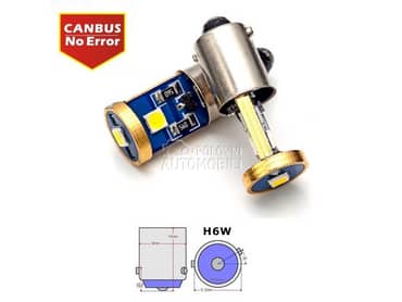 LED SIJALICE H6W-BAX9S CANBUS  