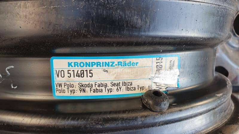 Čelične felne polo,fabia,ibiza 14" 5 x 100