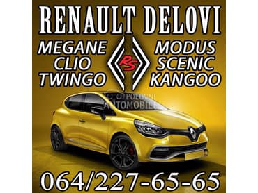 Polovni Delovi za Renault Clio, Kangoo, Megane ... od 1998. do 2014. god.