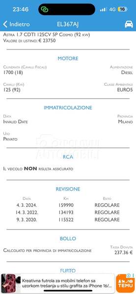 Opel Astra J 1.7CDTI NOVA COSMO