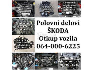 svi modeli motora za Skodu za Škoda Citigo