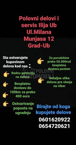 Škoda Fabia -  kompletan auto u delovima