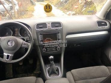 airbag table i volana za Volkswagen Golf 6 od 2008. do 2013. god.