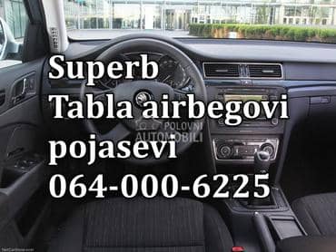 Skoda Superb airbag,tabla za Škoda Superb