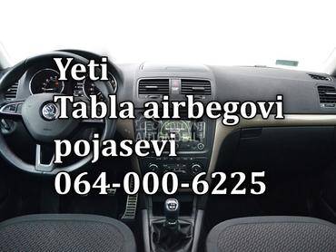 Skoda Yeti,tabla,airbag,pojas za Škoda Yeti