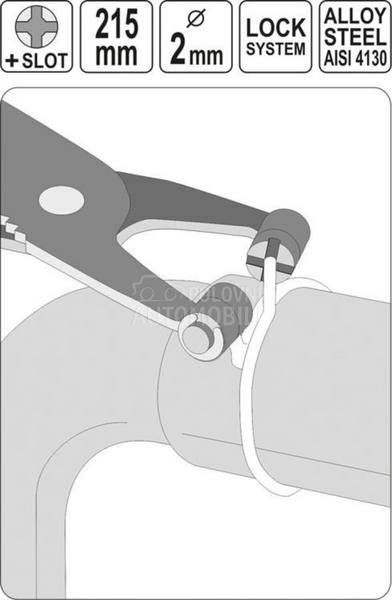 Klešta za šelne tip 2mm 215mm
