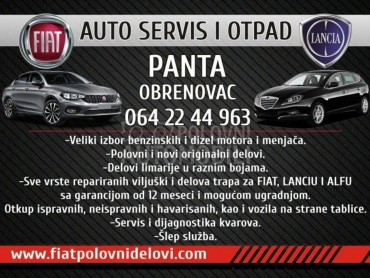 Delovi karoserija, limarija za Fiat Tipo od 2016. do 2020. god.