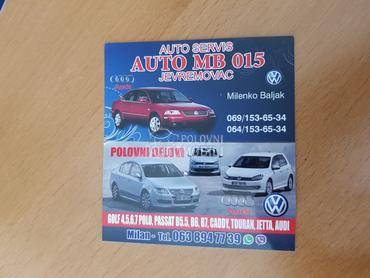 auto u delovima za Volkswagen Caddy, Golf 5, Golf 6 ...