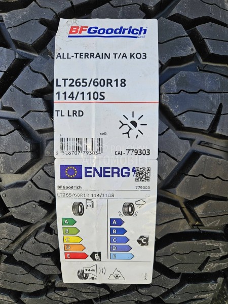 BFGoodrich 265/60 R18 Letnja