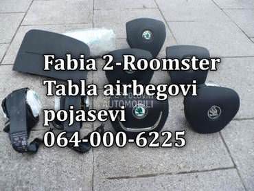 Skoda Roomster airbag,tabla za Škoda Roomster