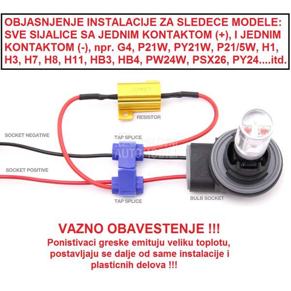 LED PONIŠTIVAČ GREŠKE 25W/25oh