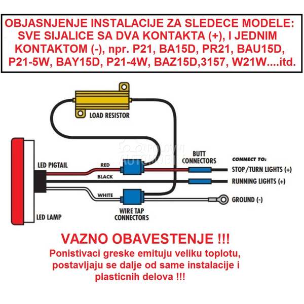 LED PONIŠTIVAČ GREŠKE 25W/25oh