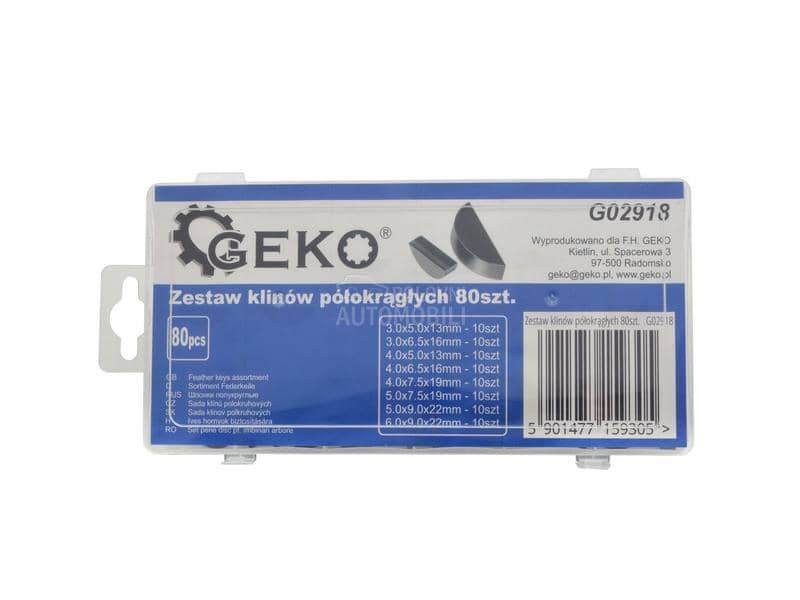 Set klinova u obliku polukruga 80 komada