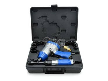 Pneumatski pištolj i racna 1/2 sa gedorama 14 kom