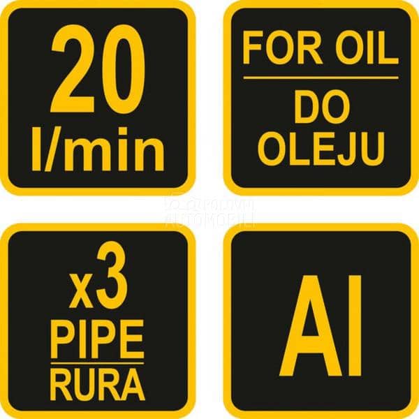 Pumpa ručna za pretakanje goriva i ulja iz 3 dela