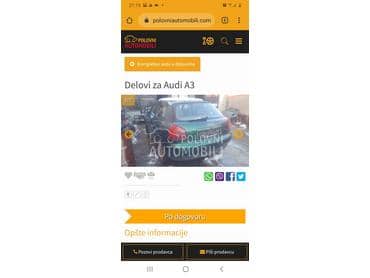 Gepek vrata za Audi A3