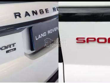 natpis SPORT za Land Rover 