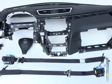 tabla sa airbegovima za Nissan X-Trail od 2017. do 2020. god.