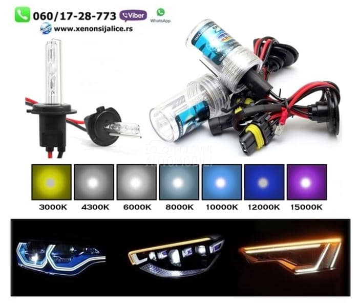 Xenon sijalica dc h7 12000k ksenon