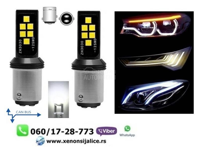 P21/5 led sijalice crvene kan bus