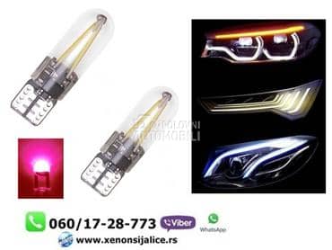 T10 w5w led sijalice roze  