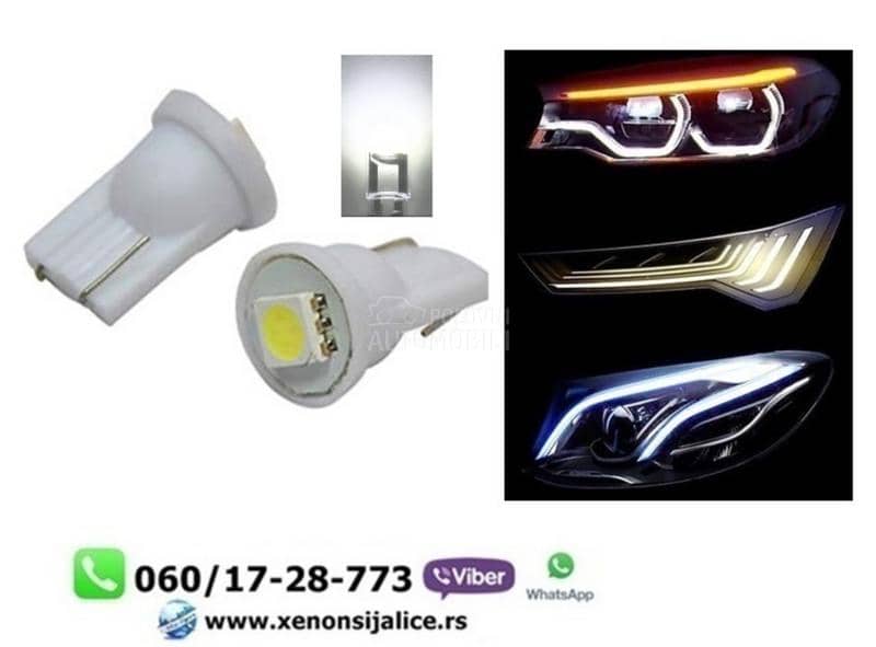 T10 w5w led sijalice bele
