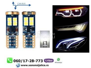 T10 w5w led sijalice kan bus bele  