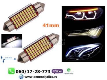 C5w sulfidne led sijalice 41mm kan bus bele  
