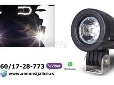 UNIVERZALNI LED FAR ZA MOTORE 10W LED MOTO FAR 5,5CM  