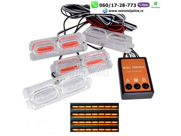 Led blinkeri 7cm x 3cm zuti  