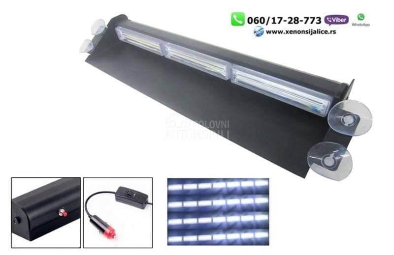 Led blinkeri 39cm x 7cm beli