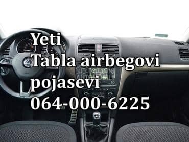 TABLA, AIRBAG,POJASEVI za Škoda Yeti