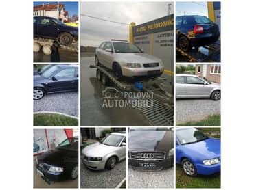 Kompletan auto u delovima za Audi A3 od 1997. do 2012. god.