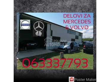 polovni delovi a klasa za Mercedes Benz A Klasa od 1998. do 2012. god.