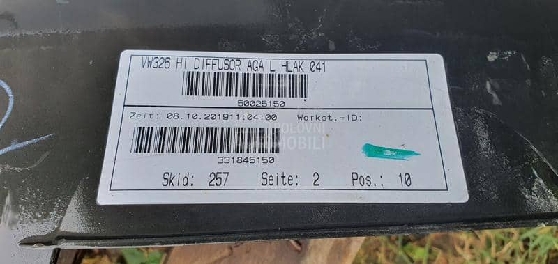 spojler zadnjieg branika