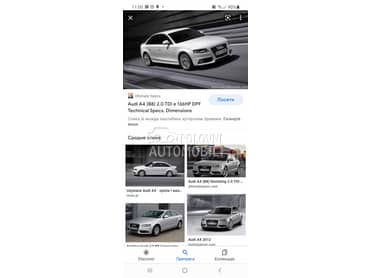 Branik za Audi A4 od 2008. do 2011. god.