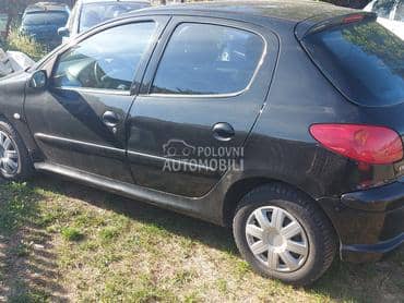 Vrata zadnja leva crna za Peugeot 206